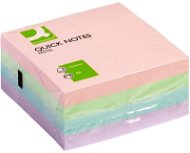 Samolepiaci bloček Q-CONNECT 76 × 76 mm, 400 lístkov, pastelový - Samolepicí bloček