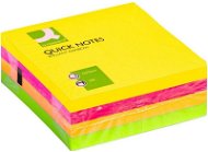 Q-CONNECT 76 x 76mm, 4 x 80 Sheets, Neon - Sticky Notes