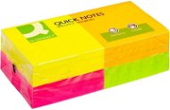 Samolepiaci bloček Q-CONNECT 76 × 76 mm, 4× 3× 80 lístkov, pastelový - Samolepicí bloček