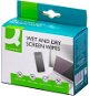 Wet Wipes Q-CONNECT anti-static, alcohol-free, non-flammable, 20 pairs - Čisticí ubrousky