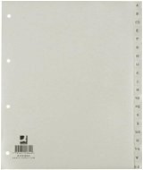 Trennblätter Q-CONNECT Trennblätter - grau - Kunststoff - A4 - A-Z - 20 Stück Packung - Rozřaďovač