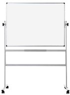 Magnetic Board Q-CONNECT 120 x 90 cm, mobile, double-sided, enamel, white - Magnetická tabule