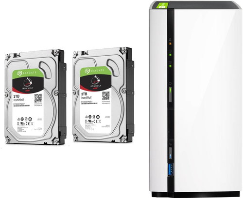 QNAP TS-228 + 2 x 3 Terabyte HDD RAID1 - Datenspeicher - Hauptbild