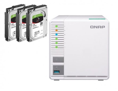 QNAP TS-328 + 3x2TB HDD RAID5 - Data Storage - Main image