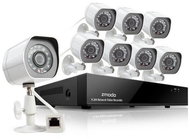 Zmodem 8-channel recorder NVR + 8X IR IP Camera with PoE - Camera System