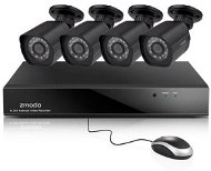 ZMODO 8-kanálový rekordér NVR + 4x IR IP kamera 1080P s PoE 2.Gen - Kamerový systém