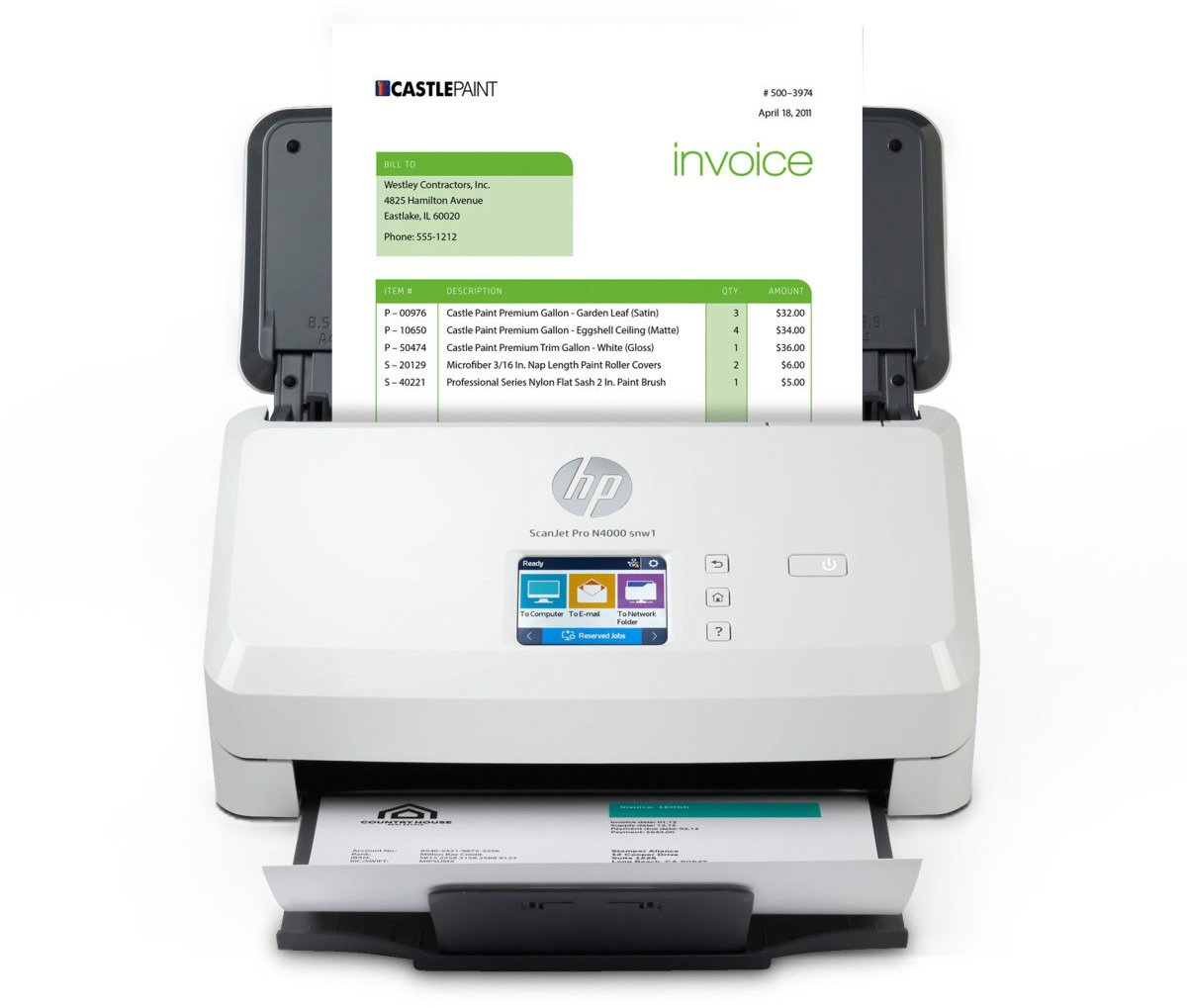 HP ScanJet Pro N4000 snw1