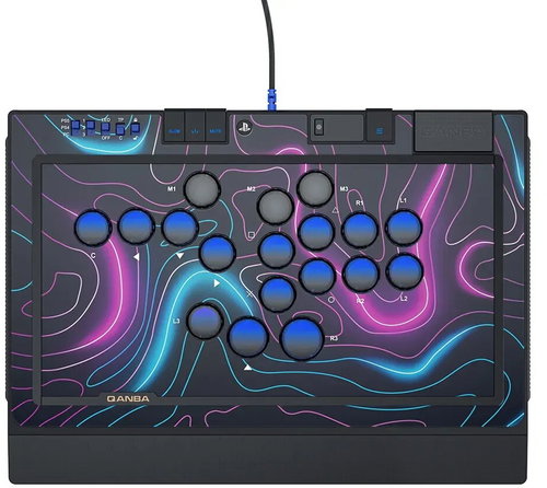 QANBA Sapphire – arkádový ovladač bez páčky - PS5/PC - Arcade Stick - Main image