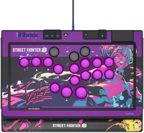 QANBA Sapphire Street Fighter Juri - Arcade-Controller ohne Hebel - PS5 / PC - Arcade Stick - Hauptbild