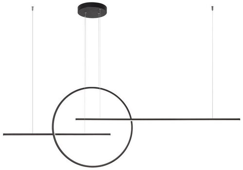 Redo 01-1737 - LED Chandelier on Cable GIOTTO LED/66W/230V Black - Chandelier - Main image