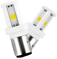 Motor bulb BA20D S2 3 × COB 360' ceramic - LED Car Bulb