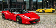 40 minut (40 km) řízení Ferrari 458 Italia nebo Lamborghini Gallardo - Voucher: