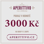Dárkový poukaz na vína a delikatesy "Aperittivo" v hodnotě 3000 Kč - Voucher: