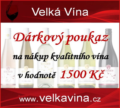 Dárkový poukaz na nákup kvalitních vín v hodnotě 1500 Kč - Voucher: - Main image