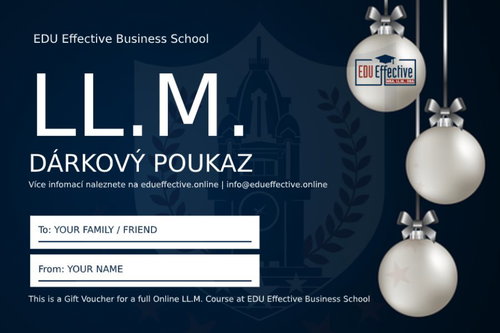 Dárkový poukaz na celé online LL.M. studium - Voucher: - Main image