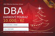 Dárkový poukaz na online DBA studium v hodnotě 10 000 Kč - Voucher: