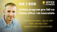 Fyzio cvičební lekce na židli i u ní pro lidi při dlouhodobém sezení za pracovním stolem - na 1 rok - Voucher: