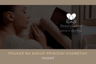 Poukaz na nákup přírodní kosmetiky na e-shopu BeautySense.cz v hodnotě 1000 Kč - Voucher: