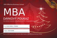 Dárkový poukaz na celé online MBA studium - Voucher: