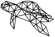 Poukaz na Želva - geometrický dřevěný obraz o velikosti formátu A3 - Voucher: