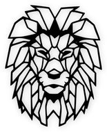 Poukaz na Lev -geometrický dřevěný obraz o velikosti formátu A3 - Voucher: