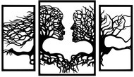 Poukaz na Strom Života - třídílné dřevěné obrazy s motivem tváří o velikosti formátů 1xA3 a 2xA4 - Voucher: