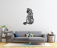 Poukaz na Kočka - geometrický dřevěný obraz o velikosti formátu A2 - Voucher: