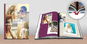 Fotokniha A4 na výšku s potištěnými deskami - 96 stran - Voucher: