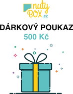 Dárkový poukaz 500 Kč na dobroty nutyBOX.cz - Voucher: