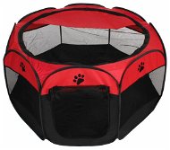 Dog Playpen Merco, Pet Octagonal dog pen red-black - Ohrádka pro psa