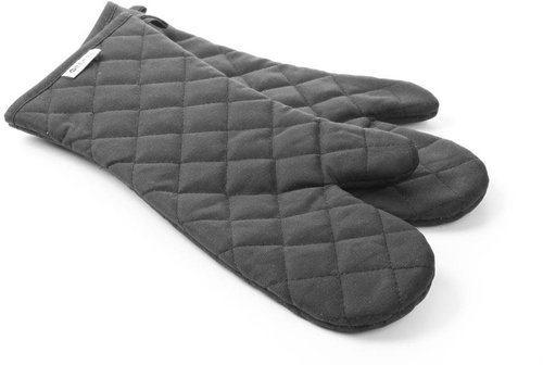 Hendi Fireproof gloves, fireproof surface - cotton with fireproof coating - L 380 mm - Oven Mitt - Main image