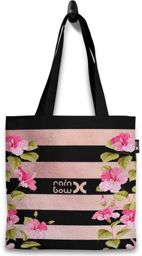 RAINBOW-X Bag Black stripes - Shoulder Bag - Main image
