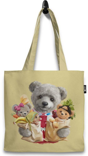 RAINBOW-X Bear shopping bag - Shoulder Bag - Main image