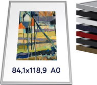 Fotorámeček THALU Kovový rám 84,1x118,9 A0 cm Černá  - Fotorámeček