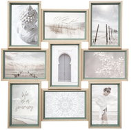 Atmosphera Moly Picture frame, 9 photos Atmosphera créateur d'intérieurm, green - Photo Frame