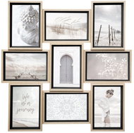 Atmosphera Moly Picture frame, 9 photos Atmosphera créateur d'intérieurm, black - Photo Frame
