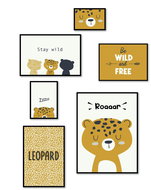 Today Set of 6 photo frames Leopard, MDF - Photo Frame