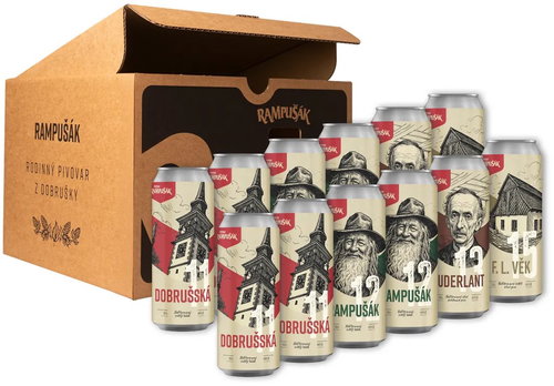 Rampusack Canbox permanent beer 12 × 0,5 l - Gift Box - Main image