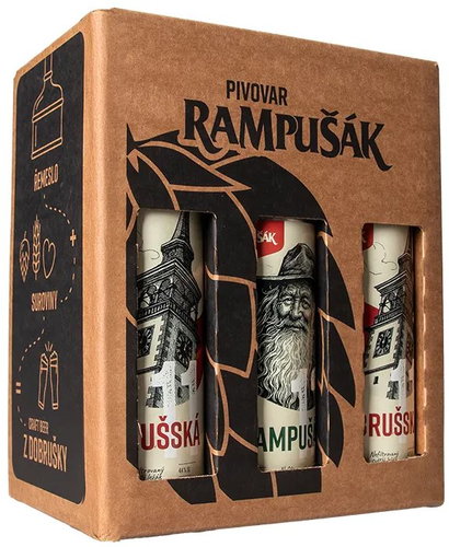 Rampusak Sixpack lagers 6 × 0,5 l - Gift Box - Main image