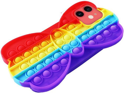 Rappa Pop It 40 Bubbles for iPhone 11, Rainbow - Phone Cover - Main image