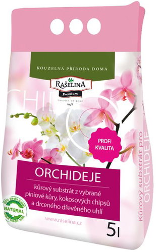 RAŠELINA SOBĚSLAV PREMIUM Bark substrate for orchids 5l - Substrate - Main image
