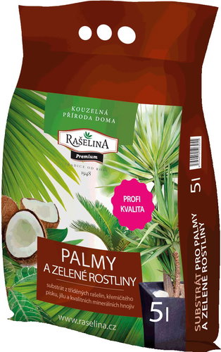 RAŠELINA SOBĚSLAV PREMIUM Substrate for palm trees and green plants 5l - Substrate - Main image