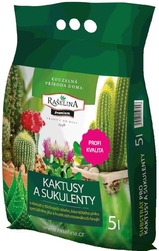 RAŠELINA SOBĚSLAV PREMIUM Substrate for cacti and succulents 5l - Substrate - Main image