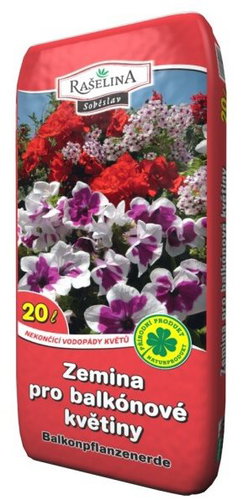 RAŠELINA SOBĚSLAV Soil for balcony flowers 20l - Substrate - Main image