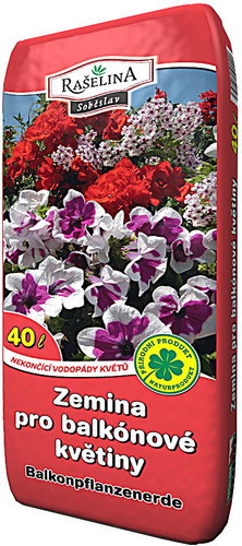 RAŠELINA SOBĚSLAV Soil for balcony flowers 40l - Substrate - Main image
