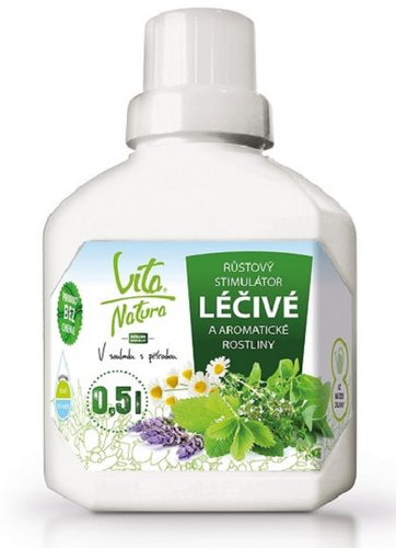 RAŠELINA SOBĚSLAV Vita Natura Growth stimulator for healing and aromatic herbs 0,5 l - Solution - Main image