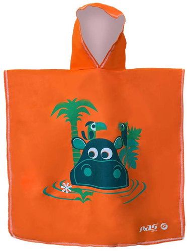 RAS Poncho Hippo - Children's Bath Towel - Main image
