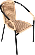 Aga DS586-2 Zahradní židle RATAN, černá/béžová - Garden Chair