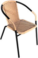 Aga DS586-1 Zahradní židle RATAN, černá/béžová - Garden Chair