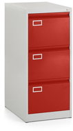Rauman metal filing cabinet A4 - 3 drawers, RAL 3000 / RAL 7035 - Drawer Chest